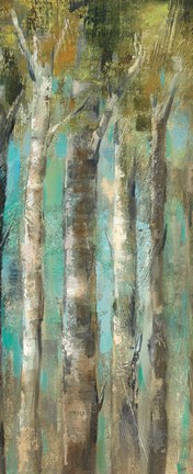 Framed April Birch Forest Panel II Print