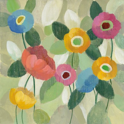 Framed Fairy Tale Flowers II Print