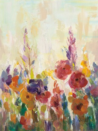 Framed Glimpse of the Garden II Print