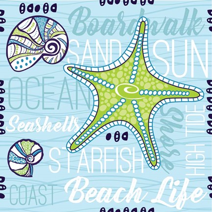 Framed Boardwalk Typography Print