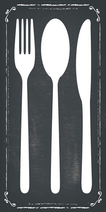 Framed Utensils Print