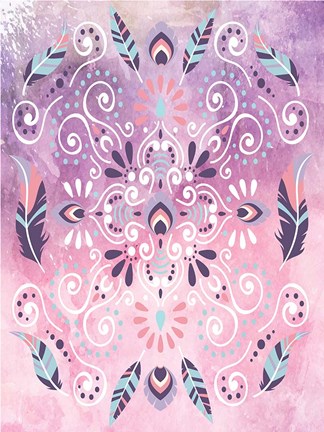 Framed Boho Glow II Print