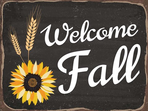 Framed Welcome Fall Print
