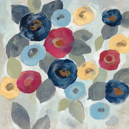 Framed Winter Flowers III Print