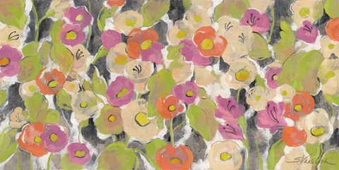 Framed Velvety Florals Print