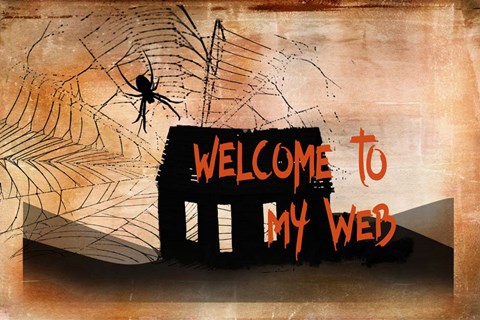 Framed Welcome to my Web Print
