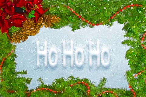 Framed Ho Ho Ho Print
