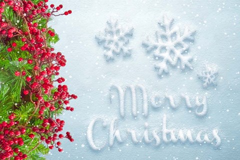 Framed Merry Christmas Print