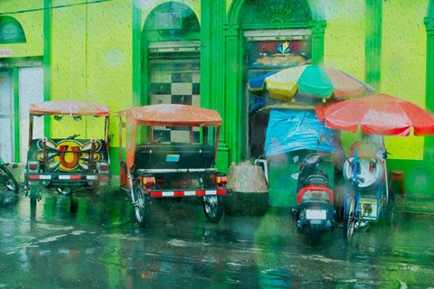 Framed Rainy Day Iquitos Peru Print