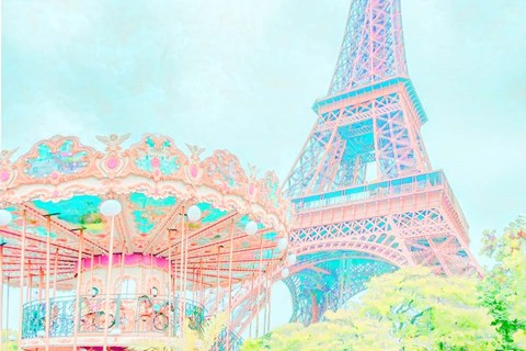 Framed Cotton Candy Carousel Print
