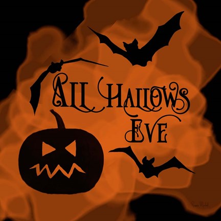 Framed All Hallows Eve Pumpkin Print