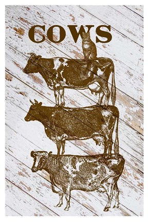 Framed Cows Print
