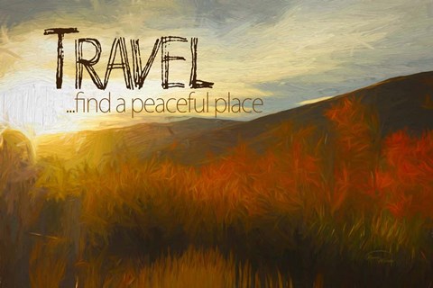 Framed Travel, A Peaceful Place Print
