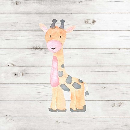 Framed Watercolor Giraffe Print