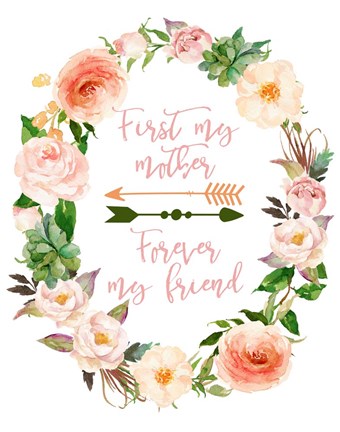 Framed First My Mother Print