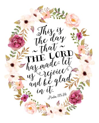 Framed Psalm 118 Print