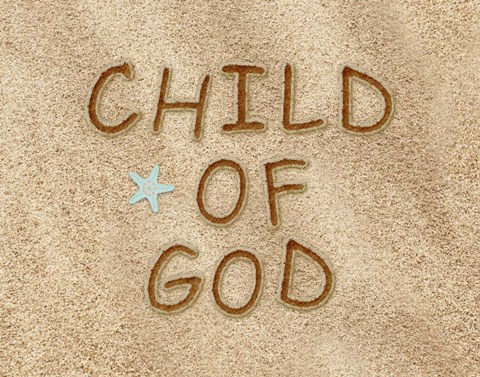 Framed Child of God Sand Print