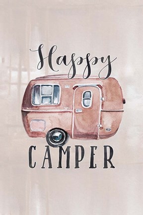 Framed Happy Camper Print