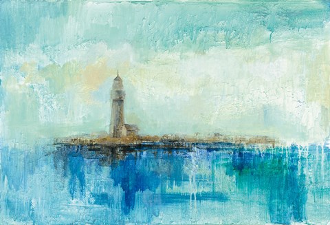 Framed Lighthouse Morning Print