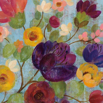 Framed Morning Floral Crop Print