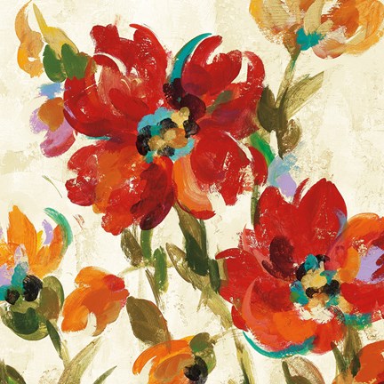 Framed July in the Garden III Print