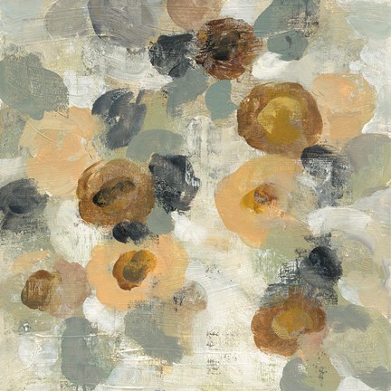 Framed Neutral Floral III Print