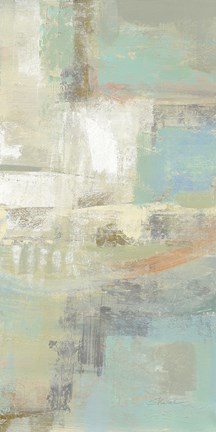 Framed Shades of Celedon III Print