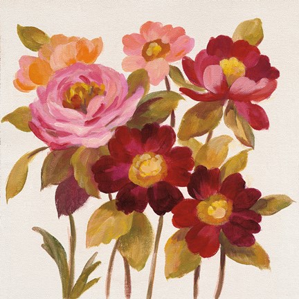 Framed English Garden IV Print