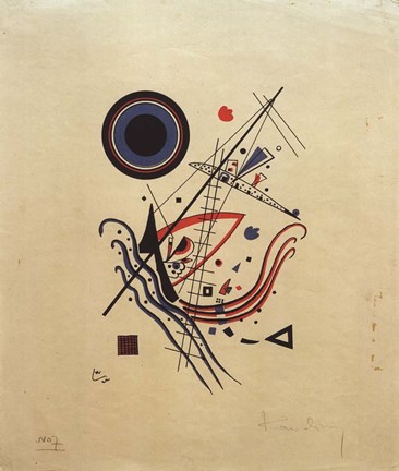 Framed Blue, 1922 Print