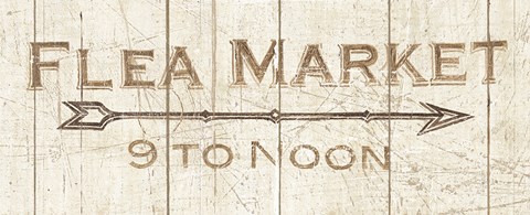 Framed Flea Market Sign Print
