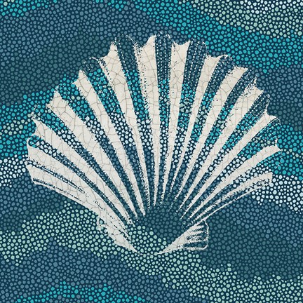 Framed Sea Glass I Print