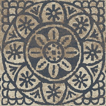 Framed Amadora with Brown Square II Print