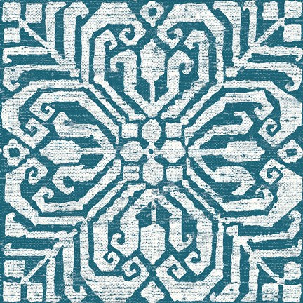 Framed Amadora Blue - Tile VII Print