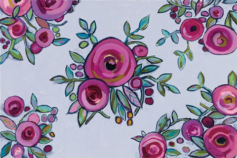 Framed Blossoms and Buds Print