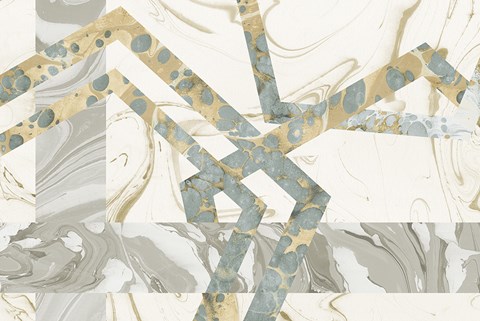 Framed Terrazzo I Crop Print