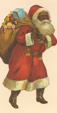 Framed African American Santa III Print