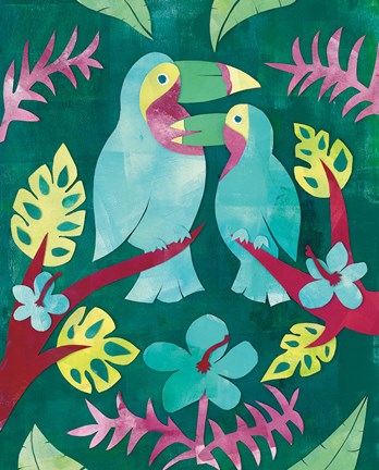 Framed Jungle Jive II Print