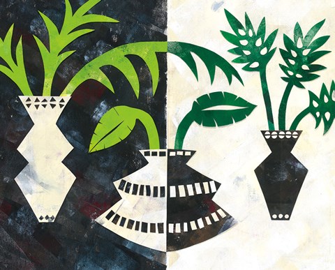 Framed Pretty Palms V Print