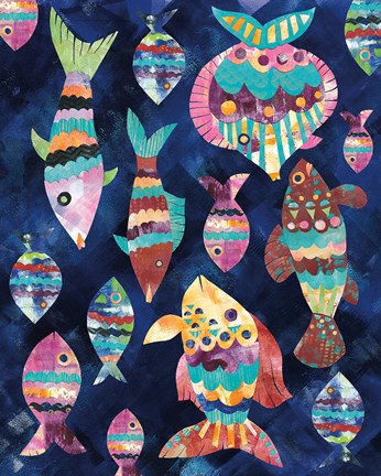 Framed Boho Reef VIII Print