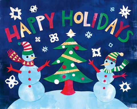 Framed Winter Holiday I Print