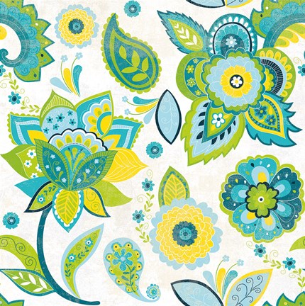 Framed Fun Florals White Crop Print