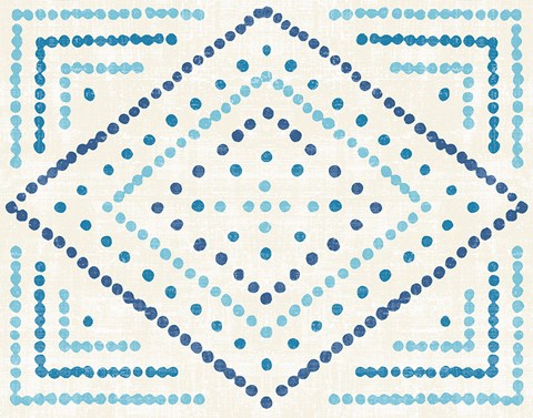 Framed Daisy Dots Tile II Print