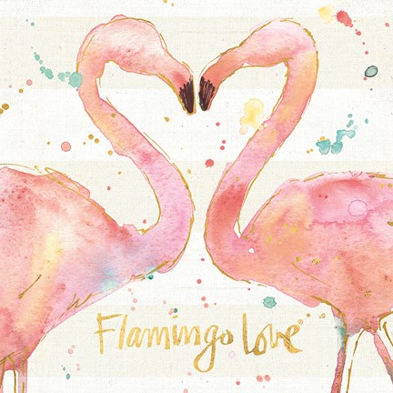 Framed Flamingo Fever II Print