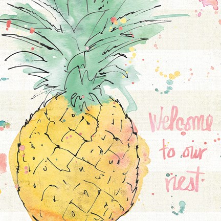 Framed Flamingo Fever VI Print