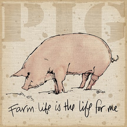 Framed Farm Life II Print