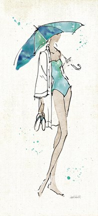 Framed Beach Divas I Print