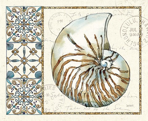 Framed Coastal Breeze I Print