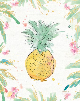 Framed Flamingo Fever XI Print