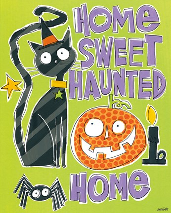 Framed Bats and Black Cats III Print