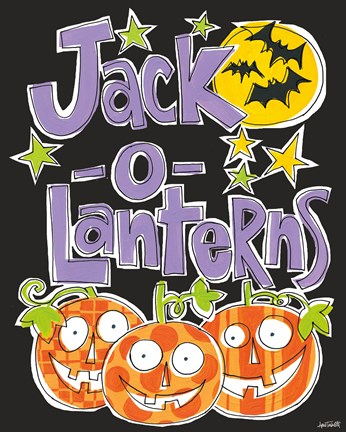 Framed Bats and Black Cats I Print